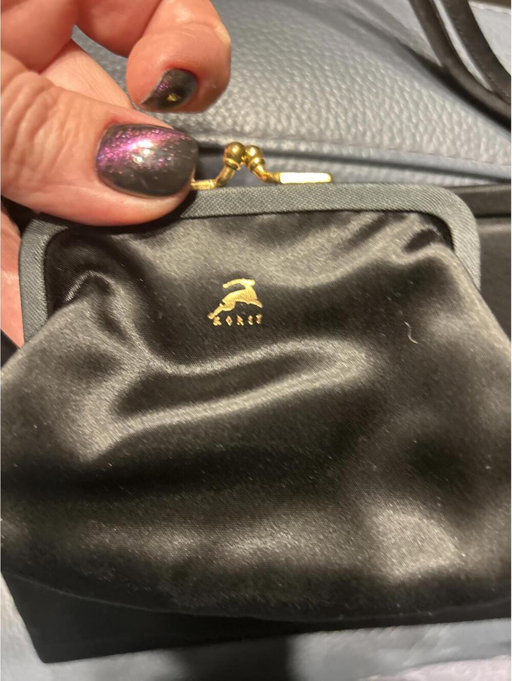 Vintage Koret Silk Handbag with Gold Accents - Picture 6 of 9